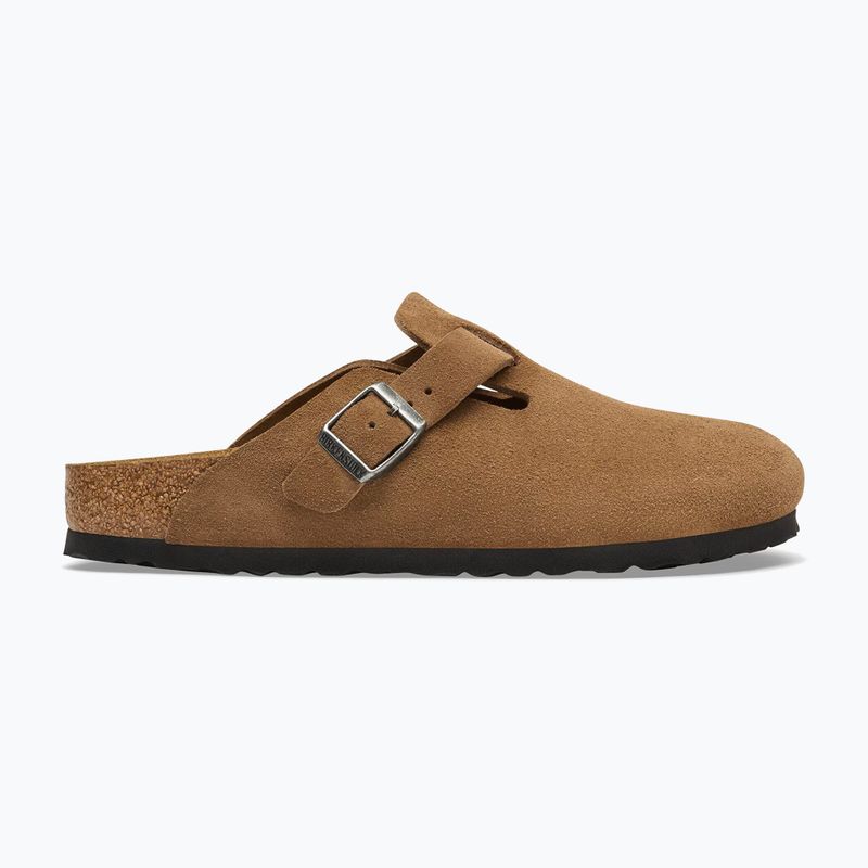 Шльопанці BIRKENSTOCK Boston Suede Leather dark tea 2