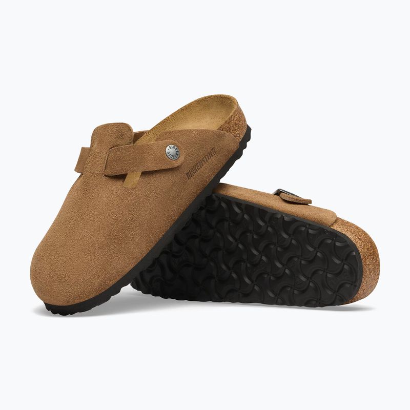 Шльопанці BIRKENSTOCK Boston Suede Leather dark tea 5