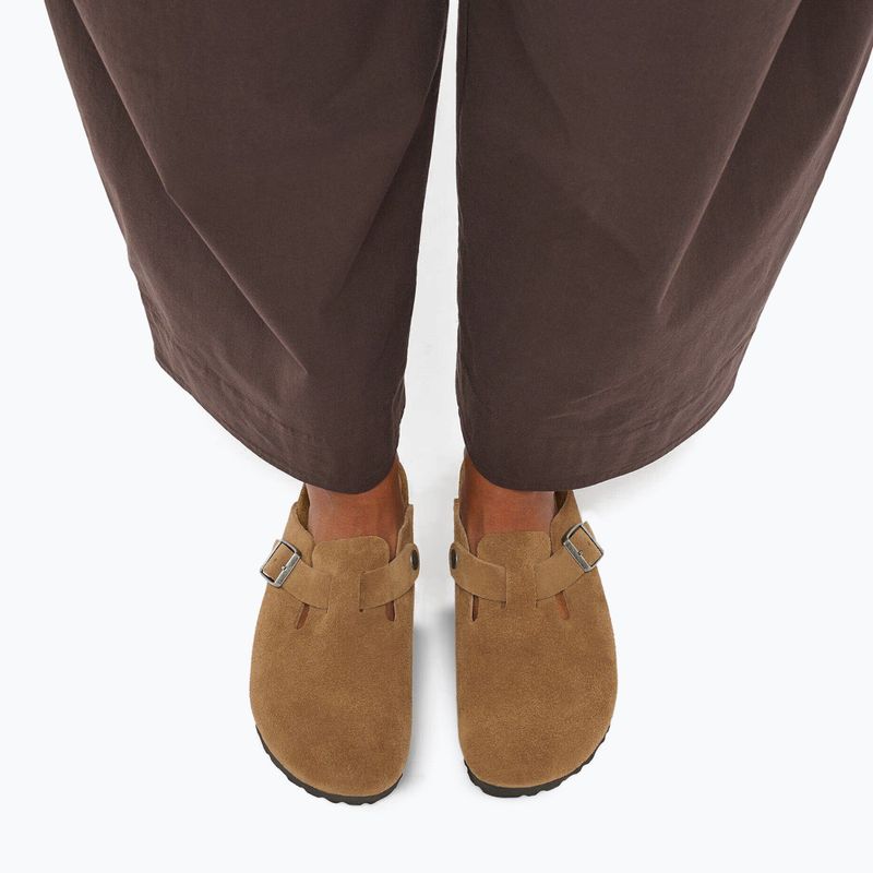 Шльопанці BIRKENSTOCK Boston Suede Leather dark tea 7