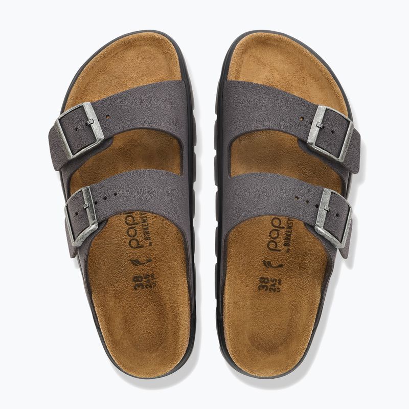 Шльопанці BIRKENSTOCK Arizona Chunky Birkibuc velvet gray 3