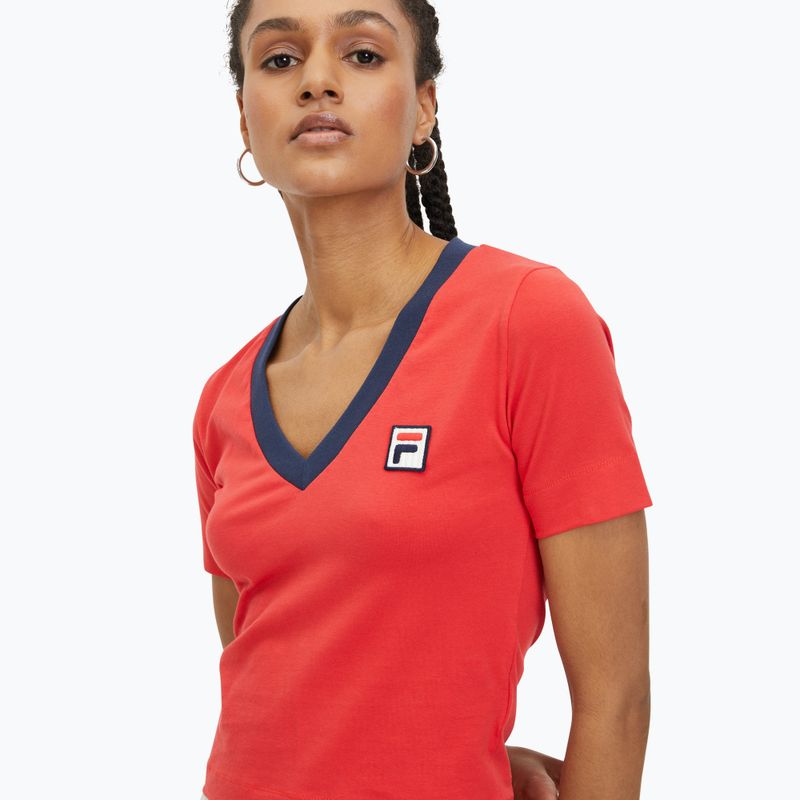 Жіноча футболка FILA Ludhiana true red 4