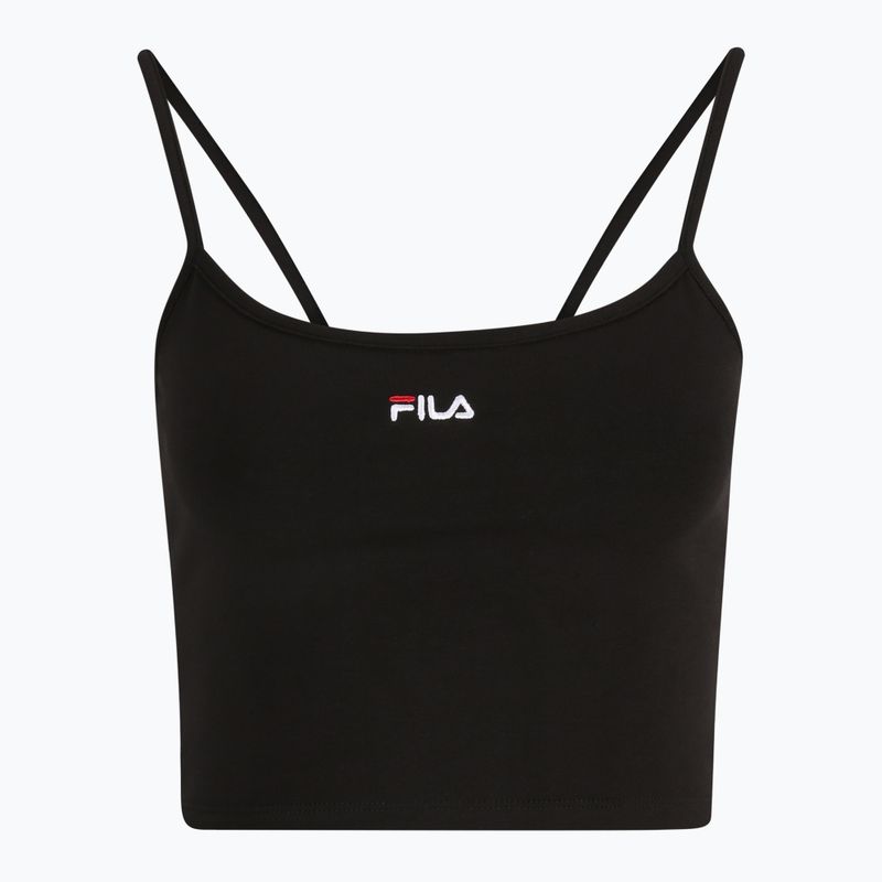 Жіноча футболка FILA Loni Cropped Spaghetti чорна 5