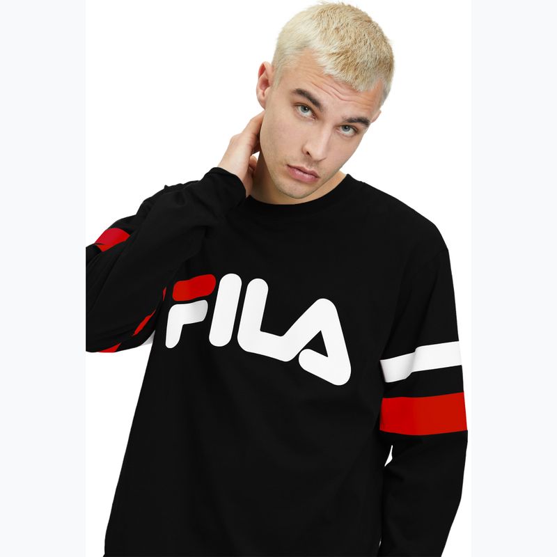 Чоловічий світшот FILA Luohe Oversized Crew чорний 4