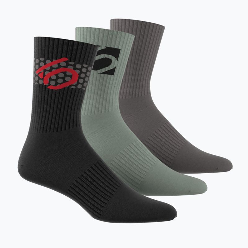 Шкарпетки adidas FIVE TEN Cushioned Crew Sock 3 pary black/silver green/charcoal 3