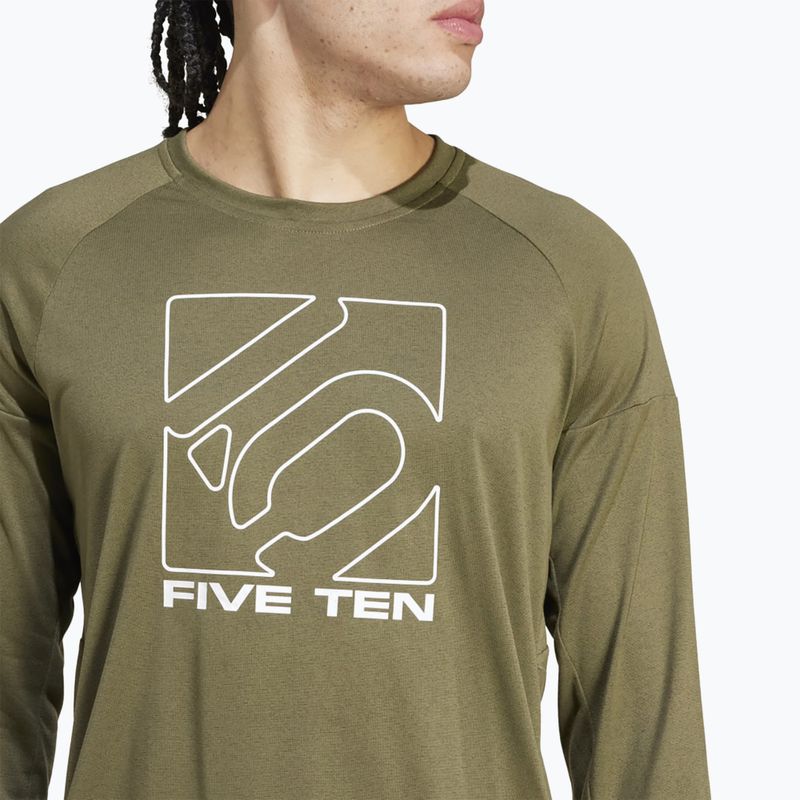 Лонгслів велосипедний чоловічий adidas FIVE TEN Long Sleeve Jersey olive strata 5