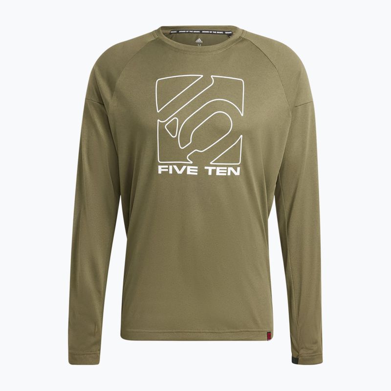 Лонгслів велосипедний чоловічий adidas FIVE TEN Long Sleeve Jersey olive strata 7