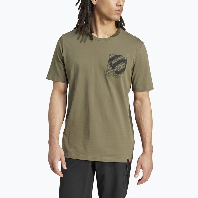 Футболка велосипедна чоловіча adidas FIVE TEN Brand Of The Brave Tee olive strata 4