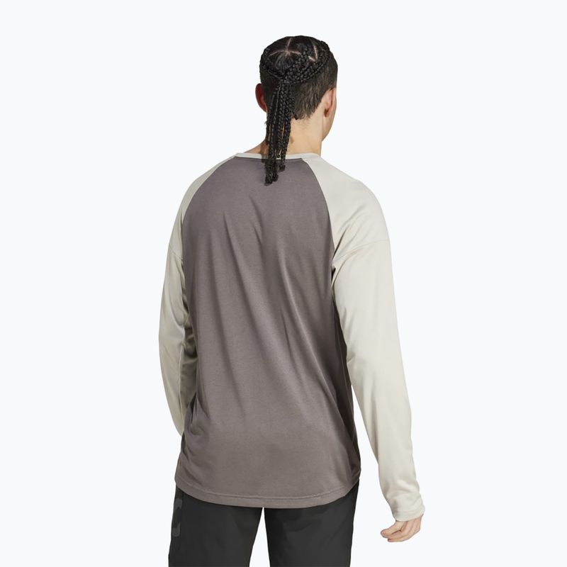 Лонгслів велосипедний чоловічий adidas FIVE TEN Long Sleeve Jersey charcoal/putty grey 2