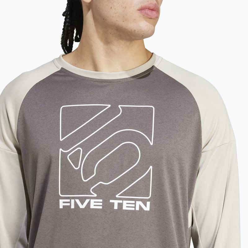 Лонгслів велосипедний чоловічий adidas FIVE TEN Long Sleeve Jersey charcoal/putty grey 5
