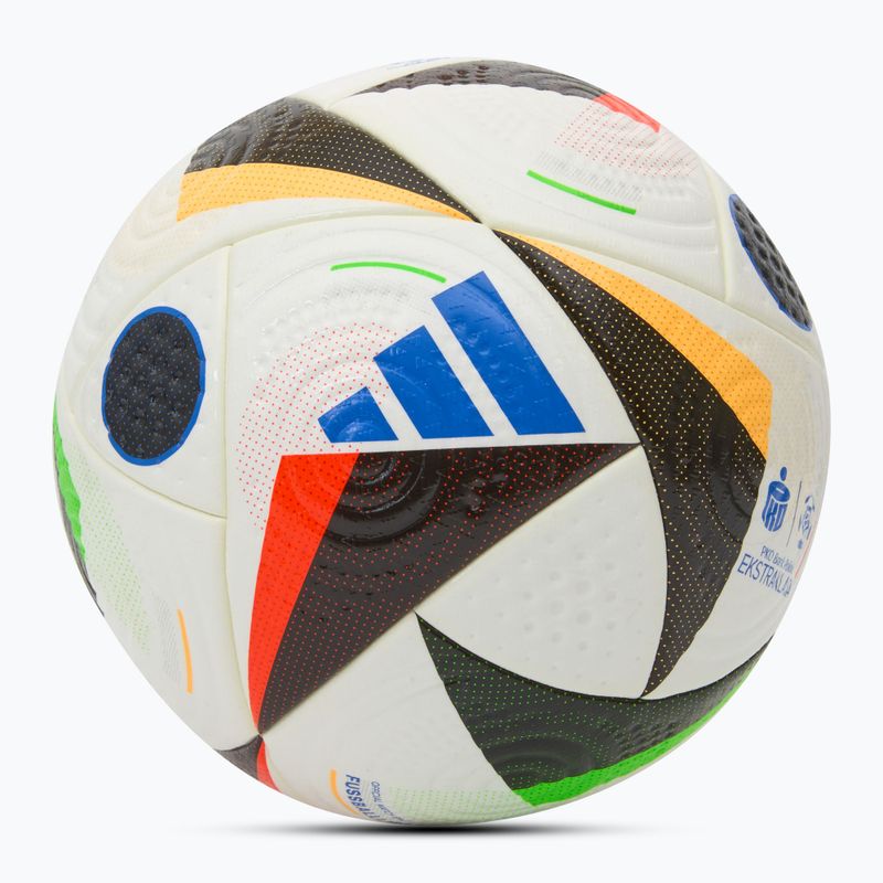 М'яч футбольний adidas Ekstraklasa Pro white/black/glow blue розмір 5