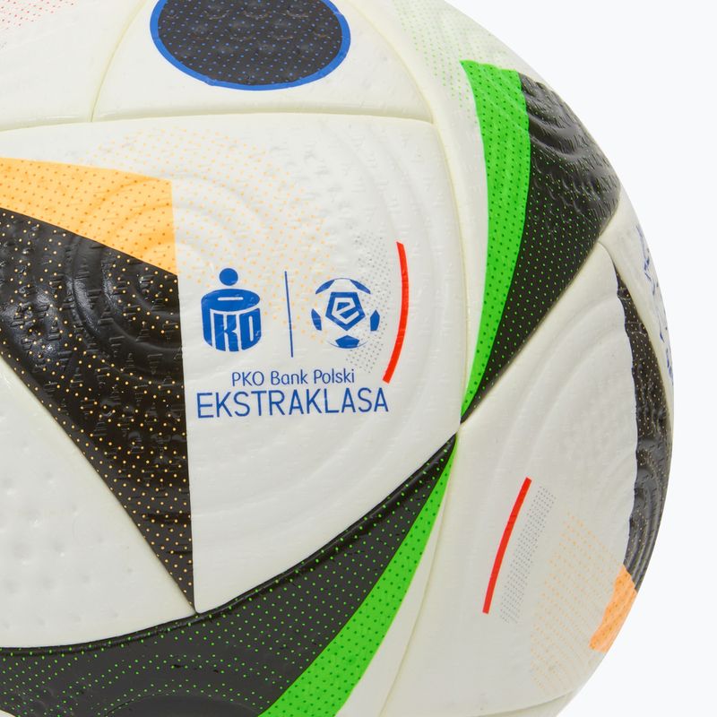 М'яч футбольний adidas Ekstraklasa Pro white/black/glow blue розмір 5 3