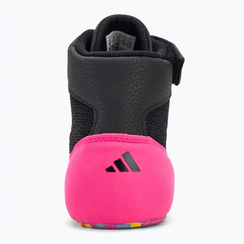 Кросівки боксерські adidas HVC core black/signal cyan/yellow 6