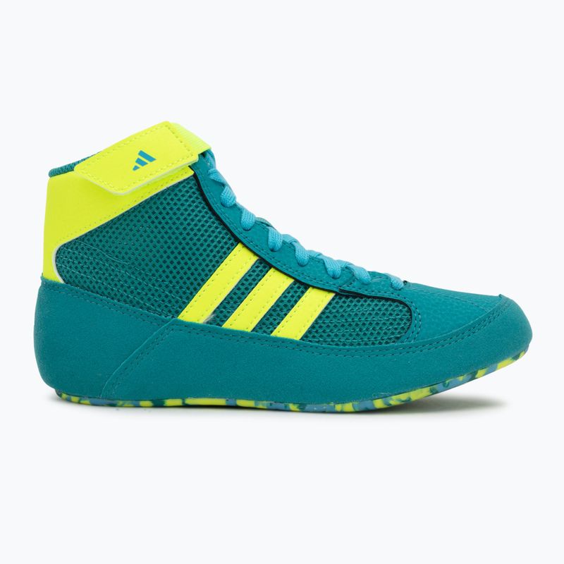 Борцівки дитячі adidas Havoc purple team/lucid lemon/signal cyan 2