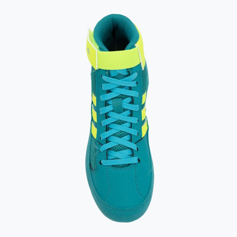 Борцівки дитячі adidas Havoc purple team/lucid lemon/signal cyan 5