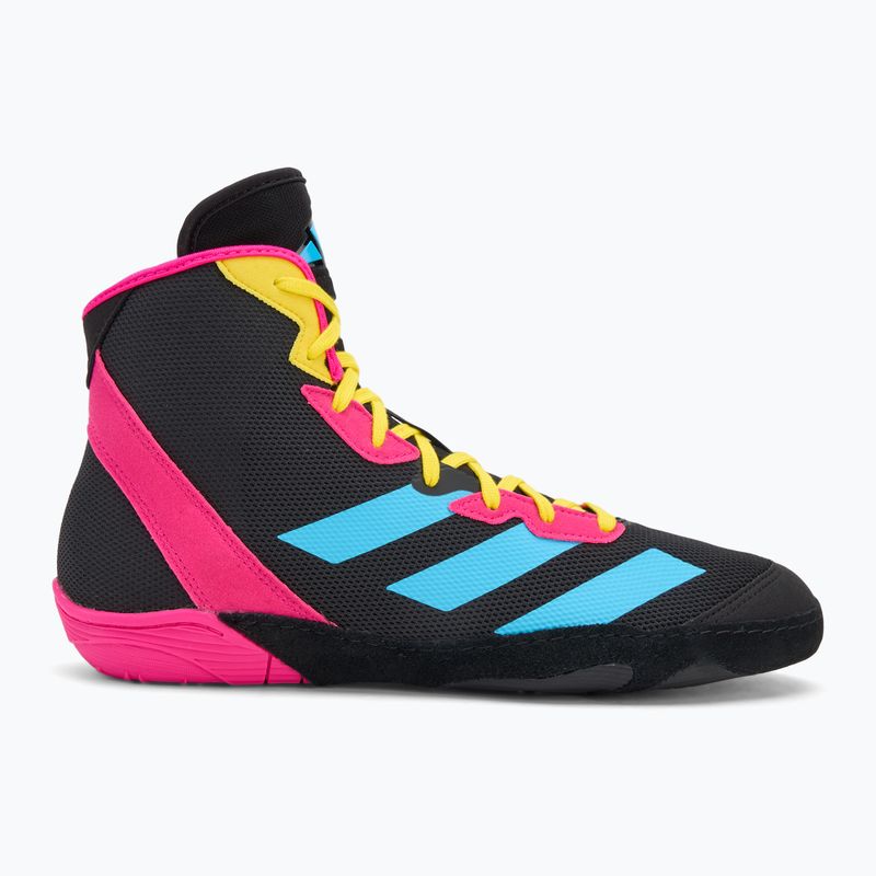 Кросівки боксерські adidas Adizero black/signal cyan/shock pink 2