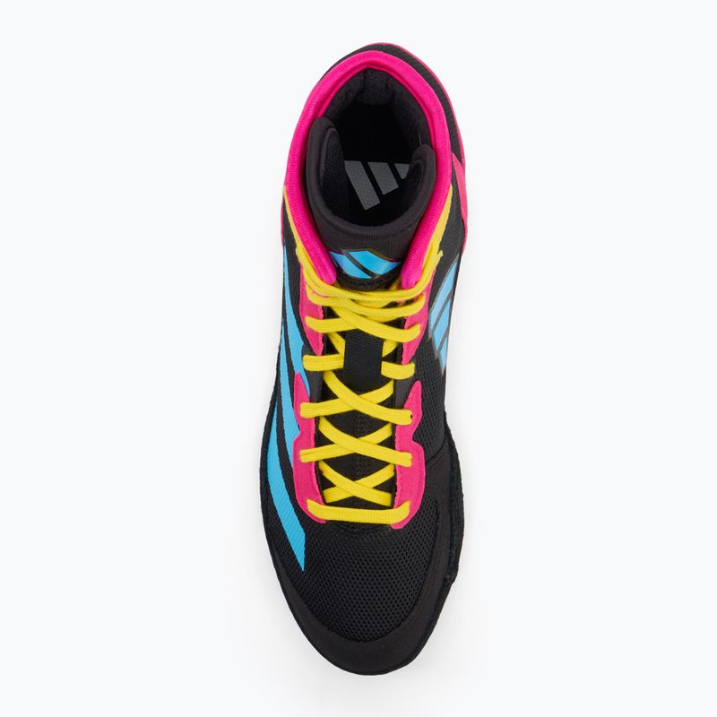 Боксерські кросівки adidas Adizero black/signal cyan/shock pink 5
