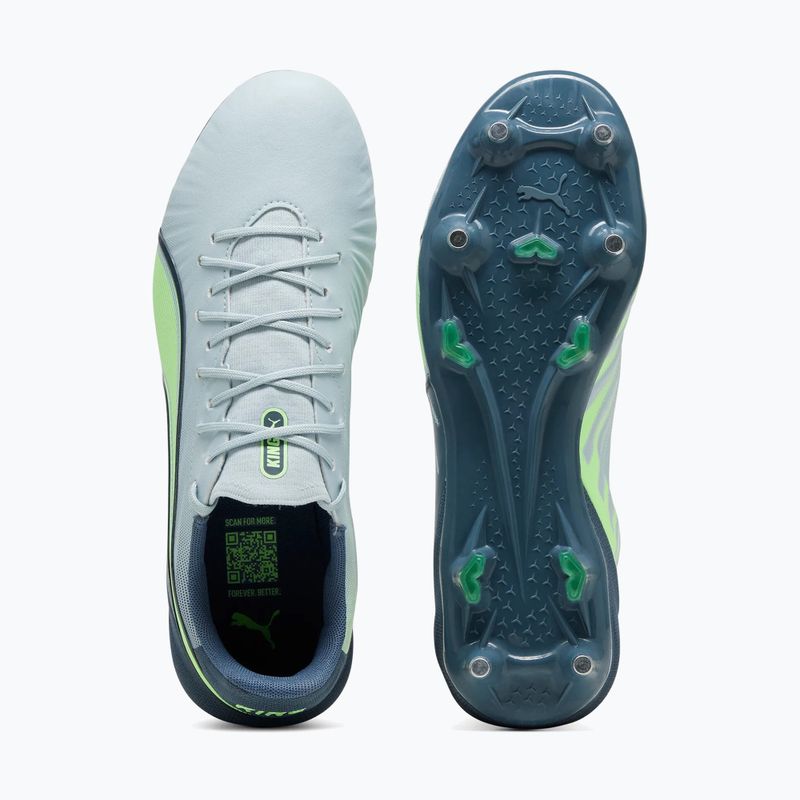 Кросівки футбольні чоловічі PUMA King Match MxSG frosted dew/fizzy apple 4