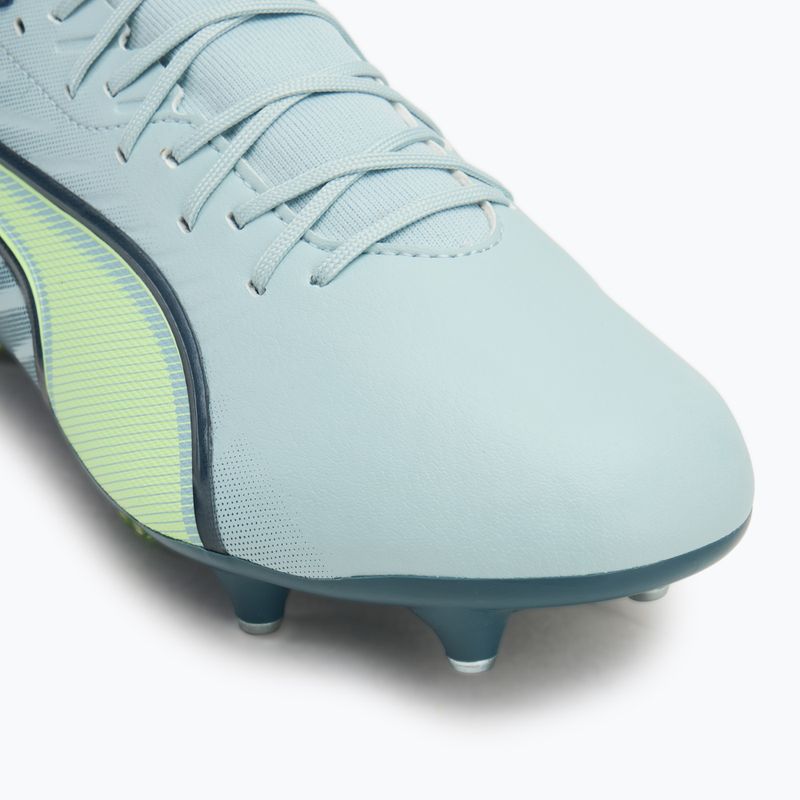 Кросівки футбольні чоловічі PUMA King Match MxSG frosted dew/fizzy apple 7