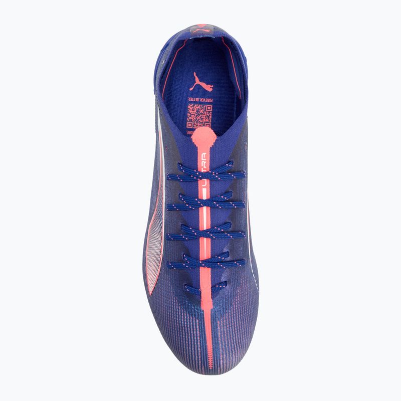 Кросівки футбольні PUMA Ultra 5 Ultimate MxSG lapis lazuli/puma white/sunset glow 5