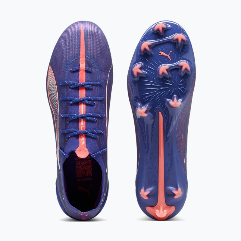 Кросівки футбольні PUMA Ultra 5 Ultimate FG lapis lazuli/puma white/sunset gloe 11