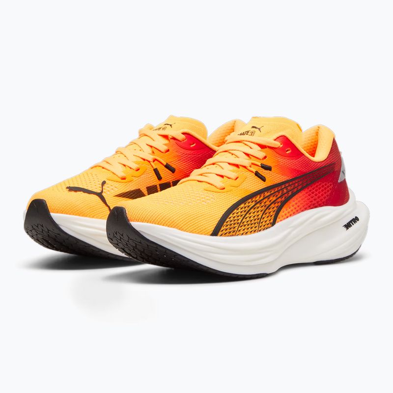 Кросівки для бігу жіночі PUMA Deviate Nitro 3 Fade sun stream/sunset glow/puma white 8