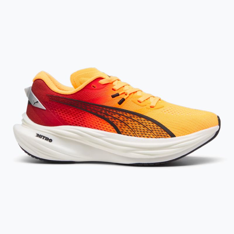 Кросівки для бігу жіночі PUMA Deviate Nitro 3 Fade sun stream/sunset glow/puma white 9