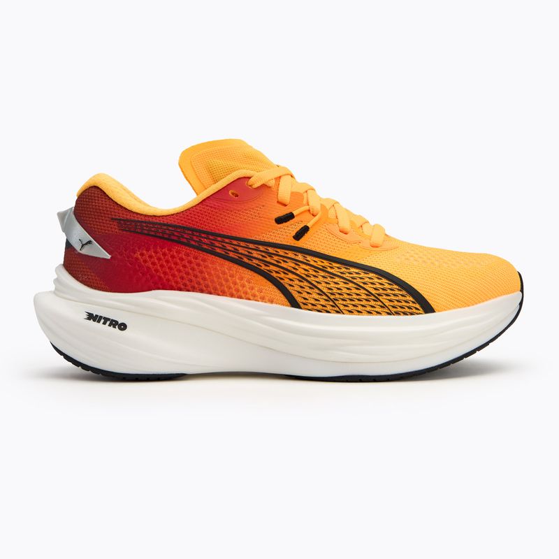 Кросівки для бігу жіночі PUMA Deviate Nitro 3 Fade sun stream/sunset glow/puma white 2