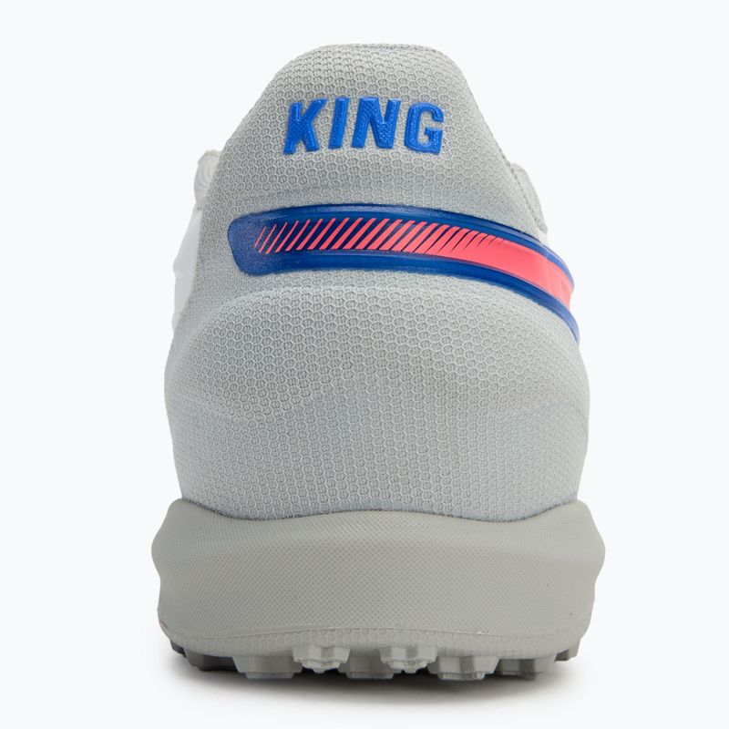 Кросівки футбольні дитячі PUMA King Match TT Jr puma white/bluemazing/flat light grey/sunset glow 6