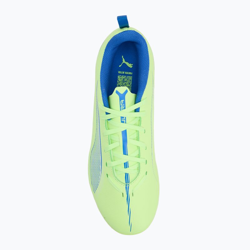Кросівки футбольні дитячі PUMA Ultra 5 Play FG/AG Jr fizzy apple/puma white 5