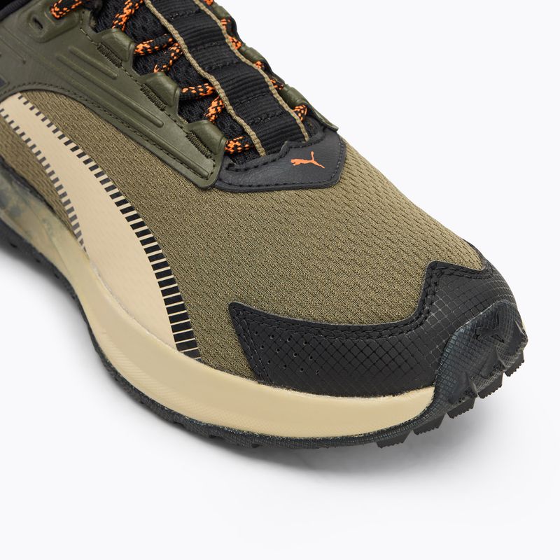 Чоловічі бігові кросівки PUMA Extend Lite Trail landslide темно-оливкові / пума чорні 7