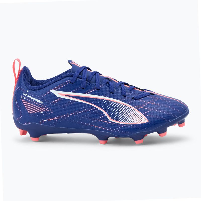 Кросівки футбольні дитячі PUMA Ultra 5 Play FG/AG Jr lapis lazuli/puma white/sunset glow 2