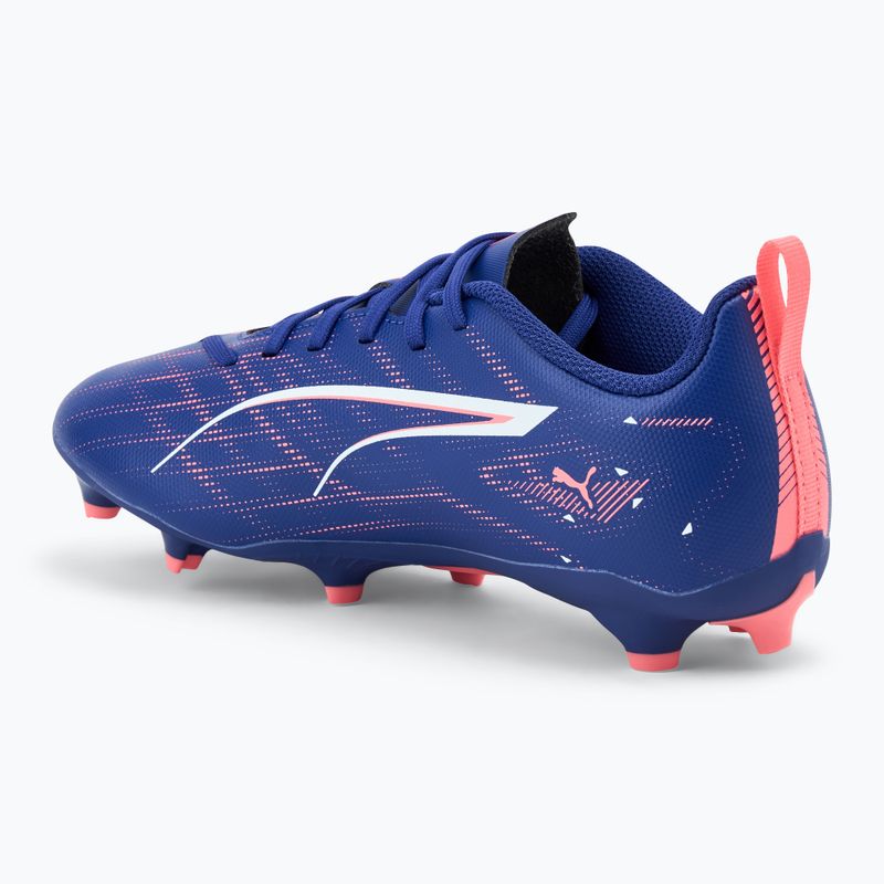 Кросівки футбольні дитячі PUMA Ultra 5 Play FG/AG Jr lapis lazuli/puma white/sunset glow 3