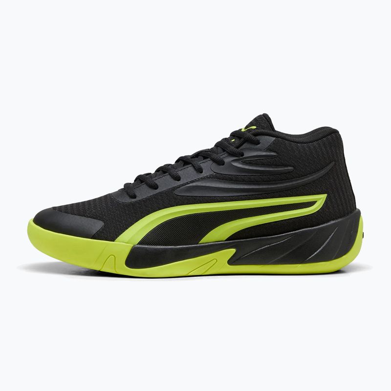 Чоловічі баскетбольні кросівки PUMA Court Pro puma чорний / електричний лайм 2