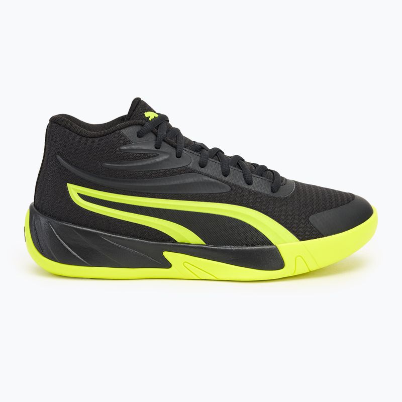 Чоловічі баскетбольні кросівки PUMA Court Pro puma чорний / електричний лайм 2