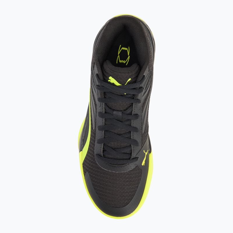 Чоловічі баскетбольні кросівки PUMA Court Pro puma чорний / електричний лайм 5