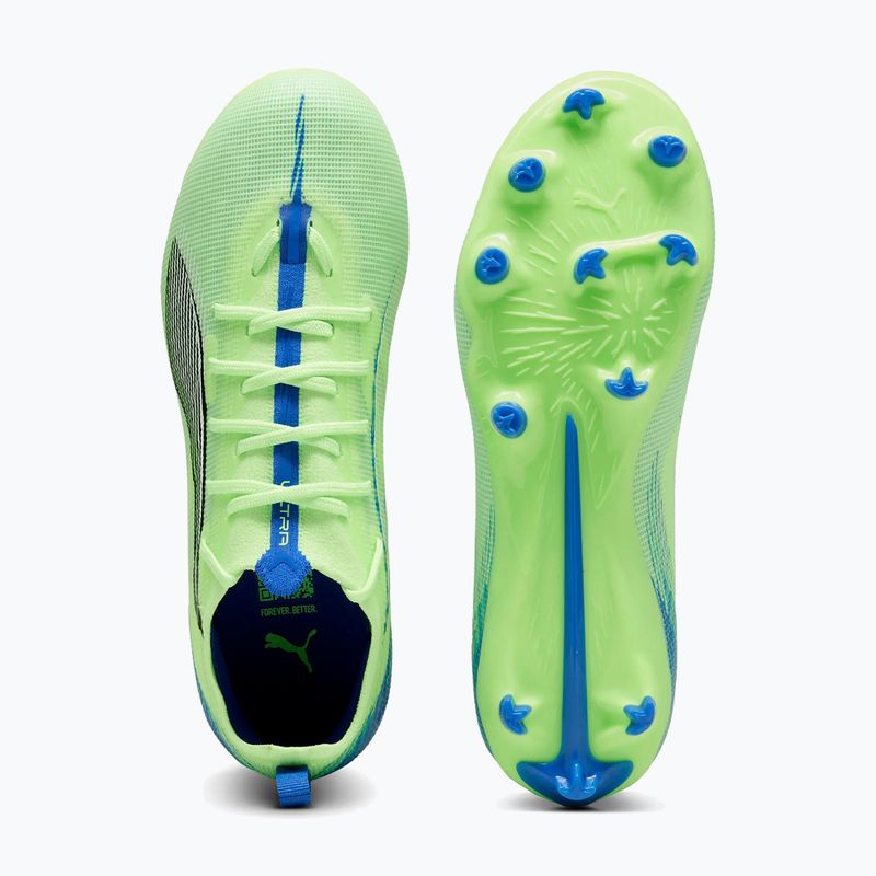 Кросівки футбольні дитячі PUMA Ultra 5 Pro FG/AG Jr fizzy apple/puma white 11