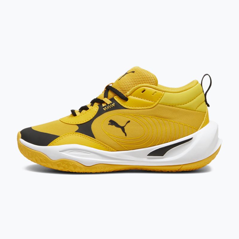 Кросівки для баскеболу дитячі PUMA Playmaker Pro JR yellow sizzle/puma blackl 9