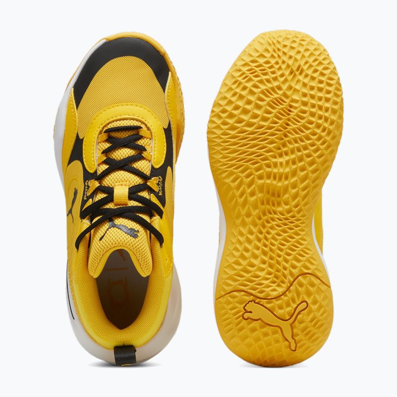 Кросівки для баскеболу дитячі PUMA Playmaker Pro JR yellow sizzle/puma blackl 11