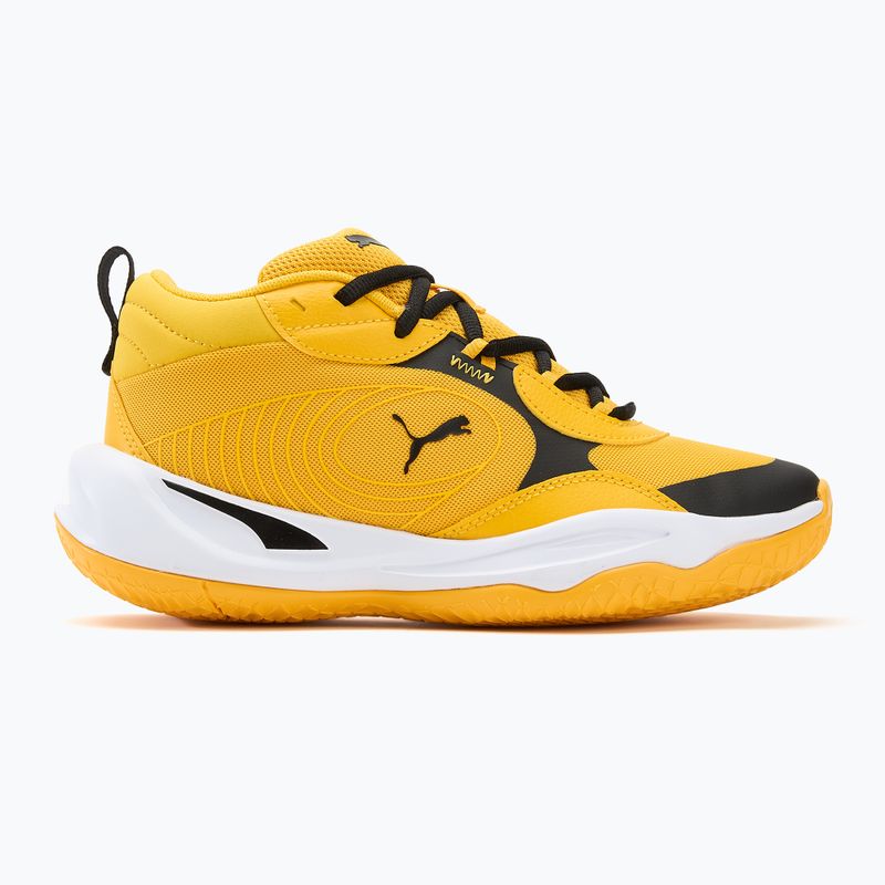 Кросівки для баскеболу дитячі PUMA Playmaker Pro JR yellow sizzle/puma blackl 2