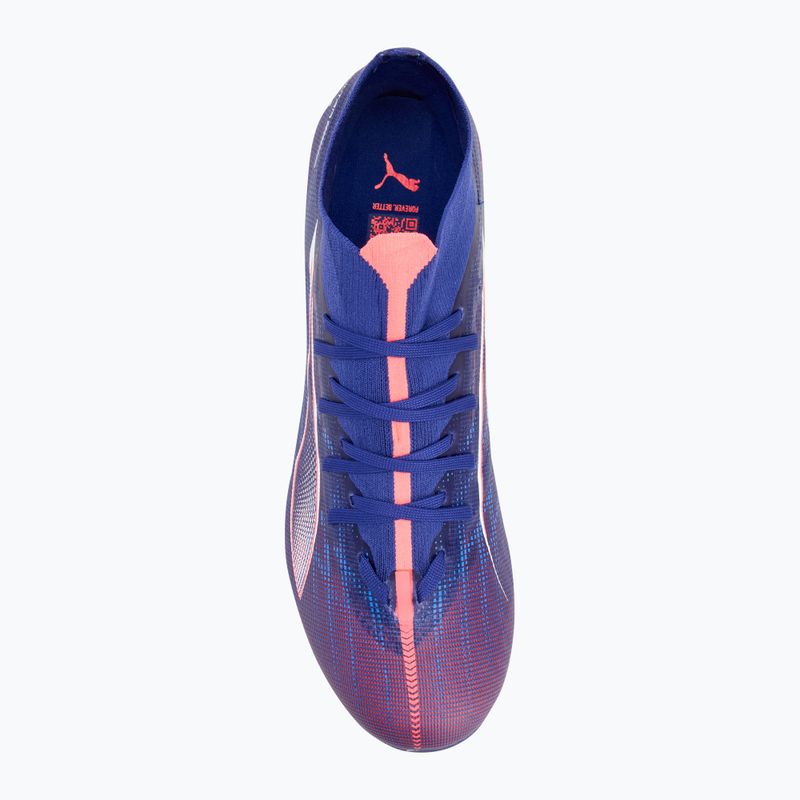 Кросівки футбольні PUMA Ultra 5 Match+ FG/AG lapis lazuli/puma white/sunset gloe 5