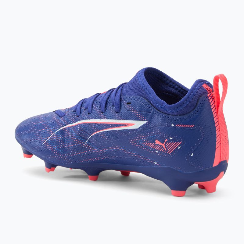 Кросівки футбольні дитячі PUMA Ultra 5 Match FG/AG Jr lapis lazuli/puma white/sunset glow 3