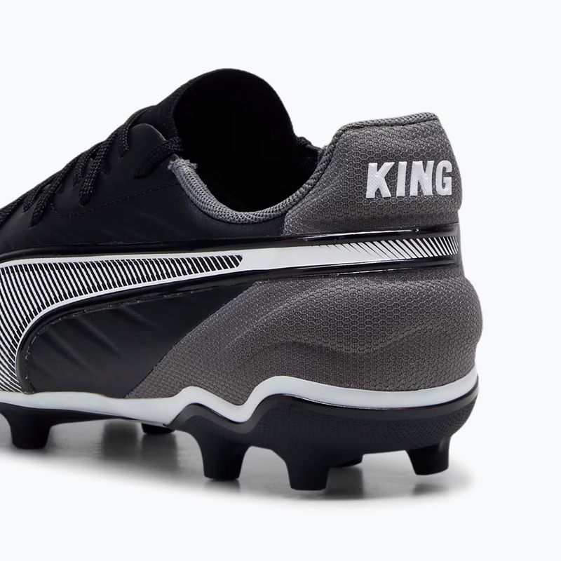 Кросівки футбольні дитячі PUMA King Match FG/AG Jr puma black/puma white/cool dark grey 13