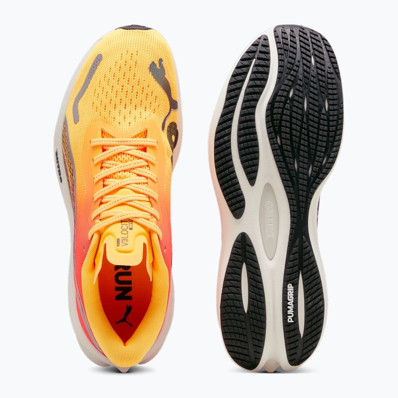 Кросівки для бігу чоловічі PUMA Velocity Nitro 3 Fade sun stream/sunset glow/white 11