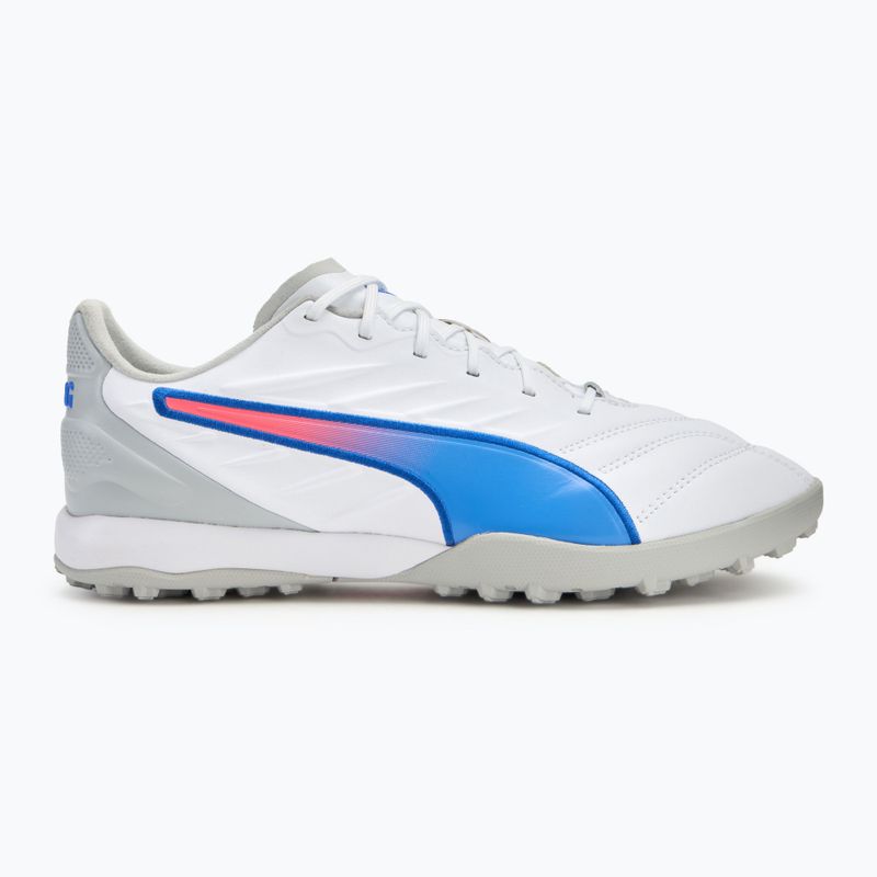 Кросівки футбольні PUMA King Pro TT puma white/bluemazing/flat light grey/sunset glow 2