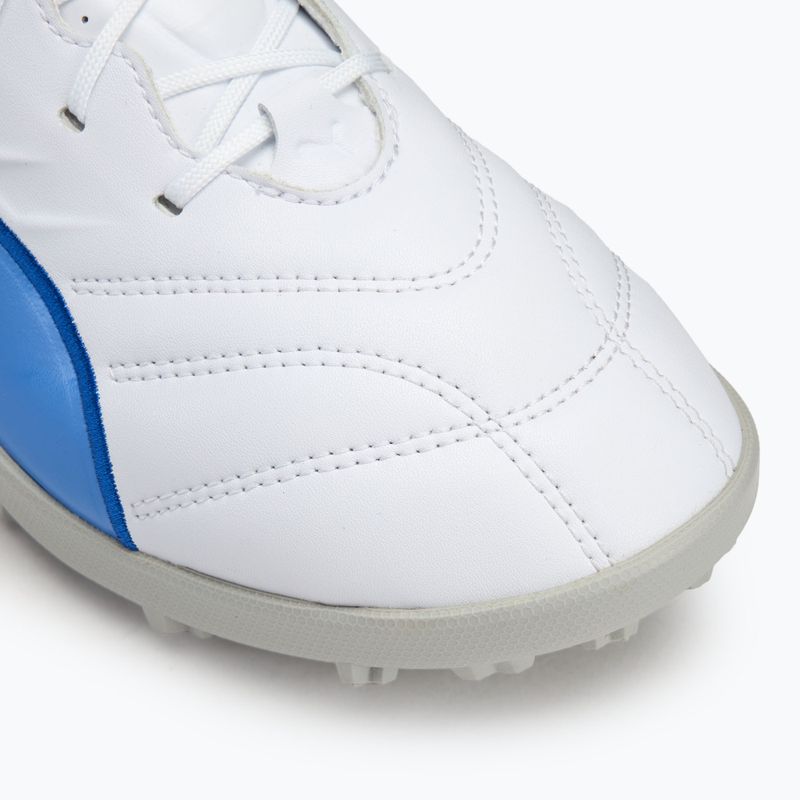 Кросівки футбольні PUMA King Pro TT puma white/bluemazing/flat light grey/sunset glow 7