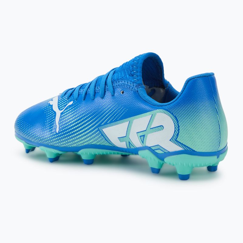 Дитячі футбольні бутси PUMA Future 7 Play FG/AG Jr гіперпосилання сині/м'ятні/пума білі 3