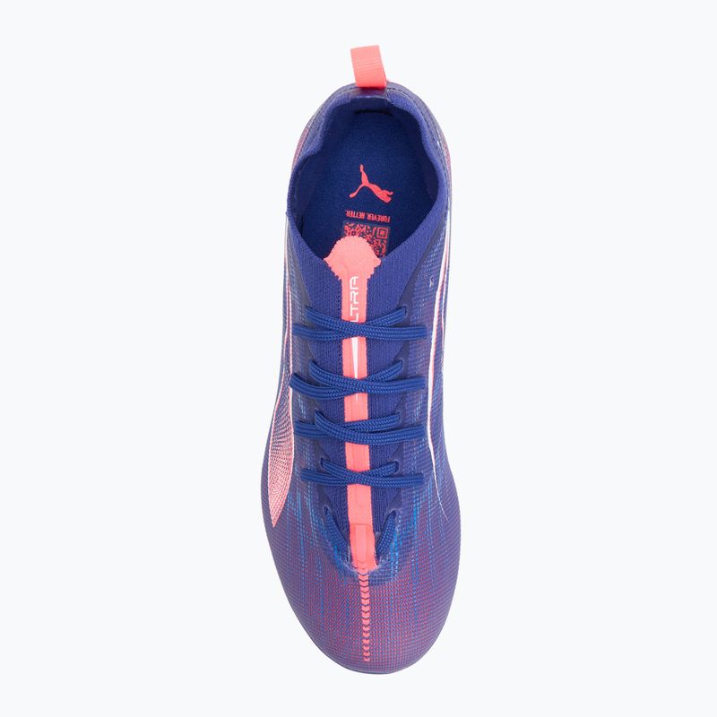 Кросівки футбольні дитячі PUMA Ultra 5 Pro FG/AG Jr lapis lazuli/puma white/sunset glow 5