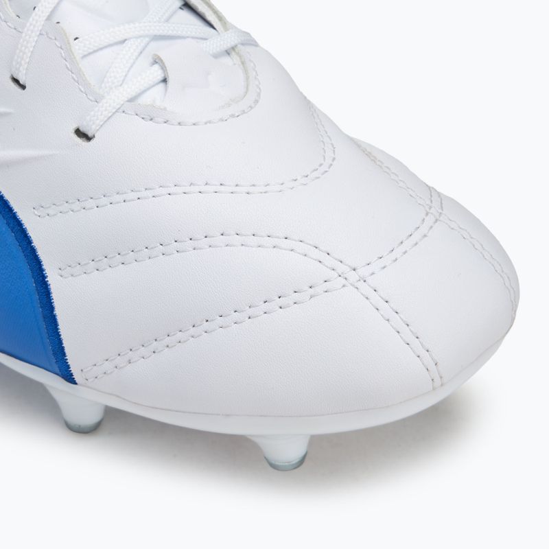 Кросівки футбольні чоловічі PUMA King Pro MxSG puma white/bluemazing/flat light grey/sunset glow 7