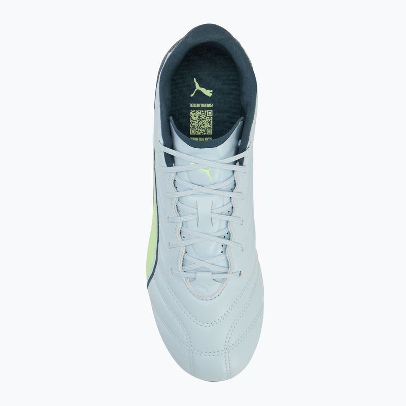 Кросівки футбольні чоловічі PUMA King Pro FG/AG frosted dew/fizzy apple 5