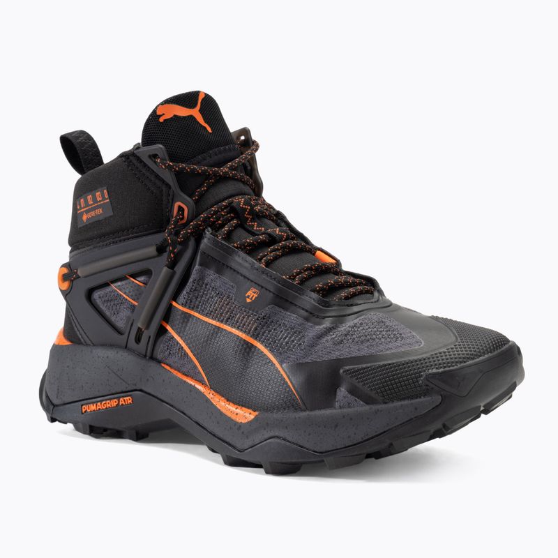 Черевики туристичні чоловічі PUMA Explore Nitro Mid Gore-Tex puma black/gray skies/flame flicker